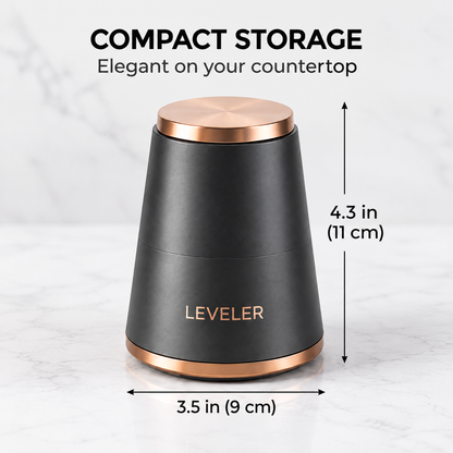 Nuvvida® MeasureNest Measuring Spoon Set — 5-Piece Spice Measuring Set with 360° Rotating Stand