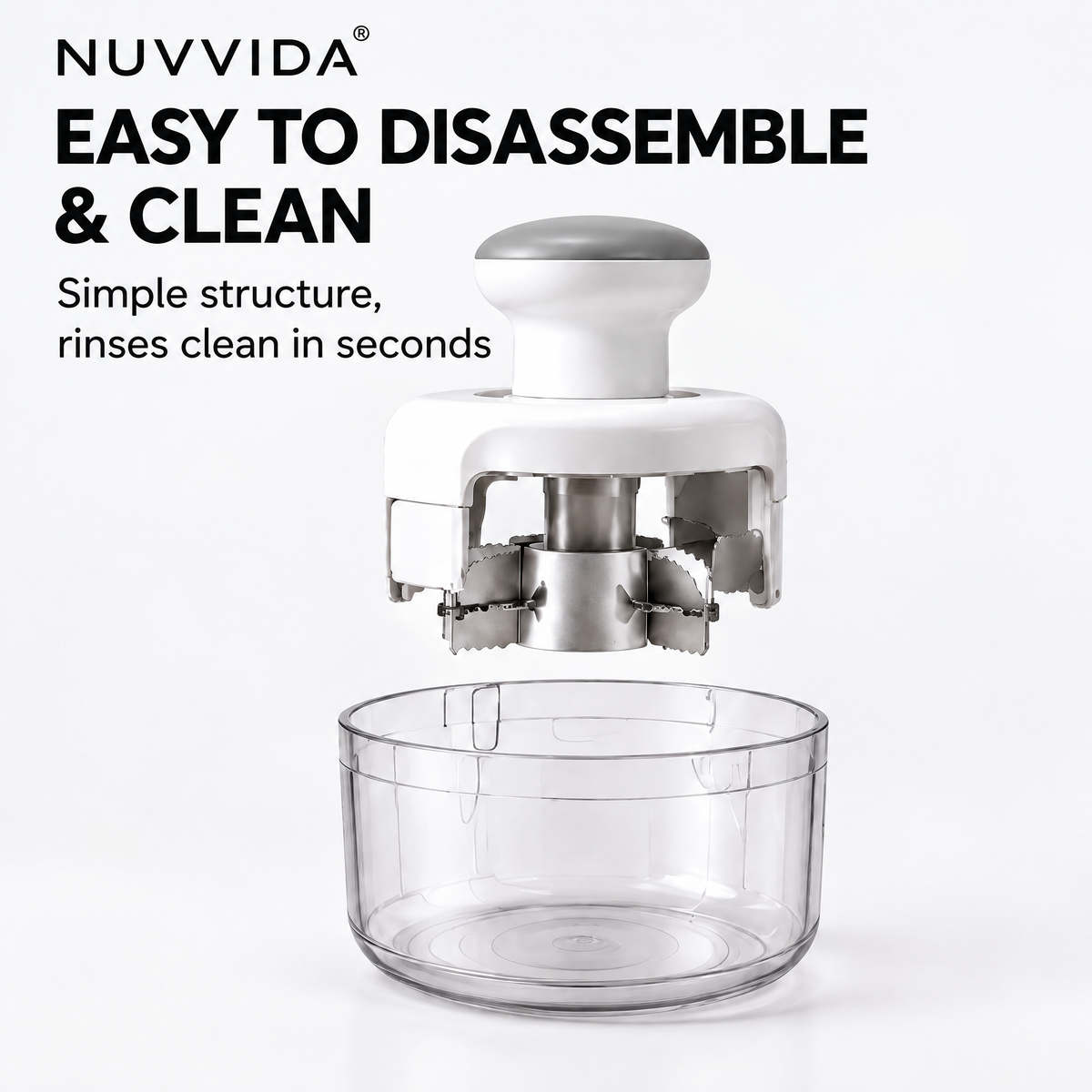 Nuvvida® CornEase Kernel Remover — Stainless Steel Corn Stripper with Catching Container