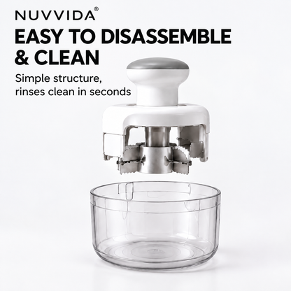 Nuvvida® CornEase Kernel Remover — Stainless Steel Corn Stripper with Catching Container