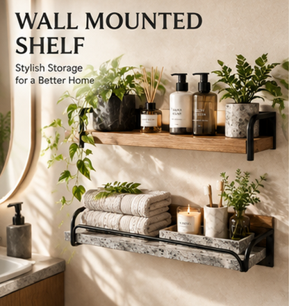 Nuvvida® HavenShelf Wall Organizer — Heavy-Duty Floating Storage Shelves
