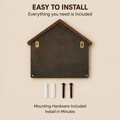 Nuvvida® LumiNest Wall Organizer — LED Entryway Shelf with Key Hooks & Mail Storage