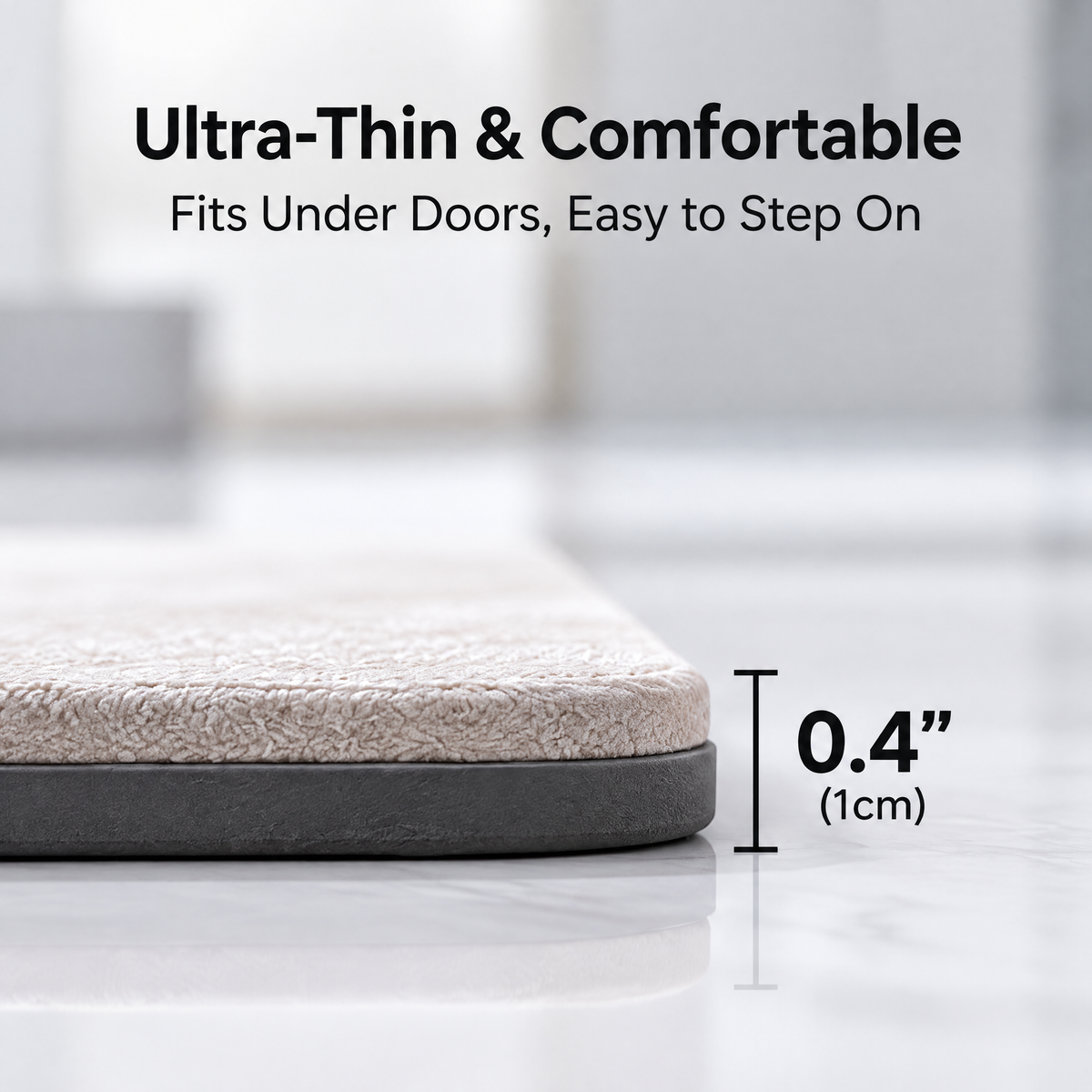 Nuvvida® DryStep Bath Mat — Ultra-Thin Quick-Absorb Floor Mat for Bathroom & Home