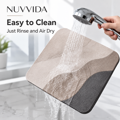 Nuvvida® DryStep Bath Mat — Ultra-Thin Quick-Absorb Floor Mat for Bathroom & Home